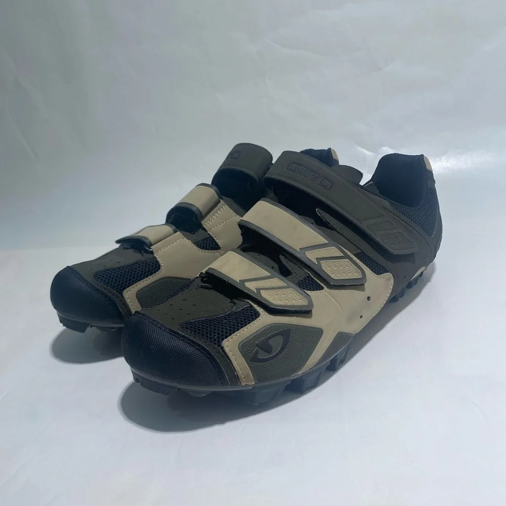 Giro Men's size 12 Cycling Shoes - Black and Tan - Picture 3 of 14